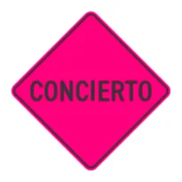 Señal de tránsito: Eventos con acumulación de personas