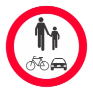 Señal de tránsito: Circulación compartida