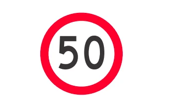 Señal de tránsito: Velocidad máxima permitida