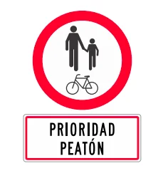 Señal de tránsito: Circulación compartida