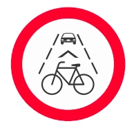 Señal de tránsito: Carril ciclopreferente