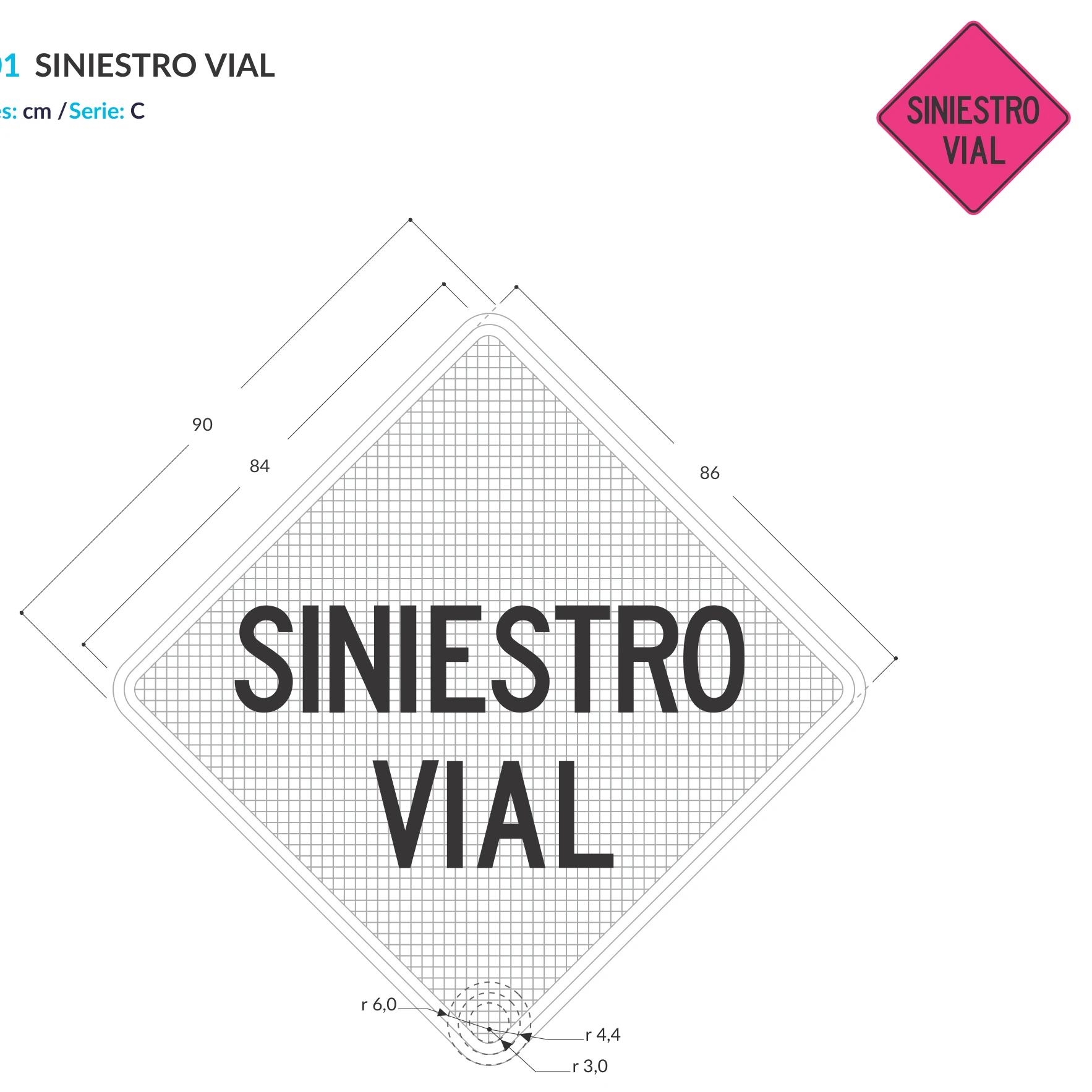 Señal de tránsito: Siniestro vial