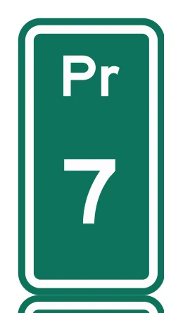 Señal de tránsito: POSTES DE REFERENCIA