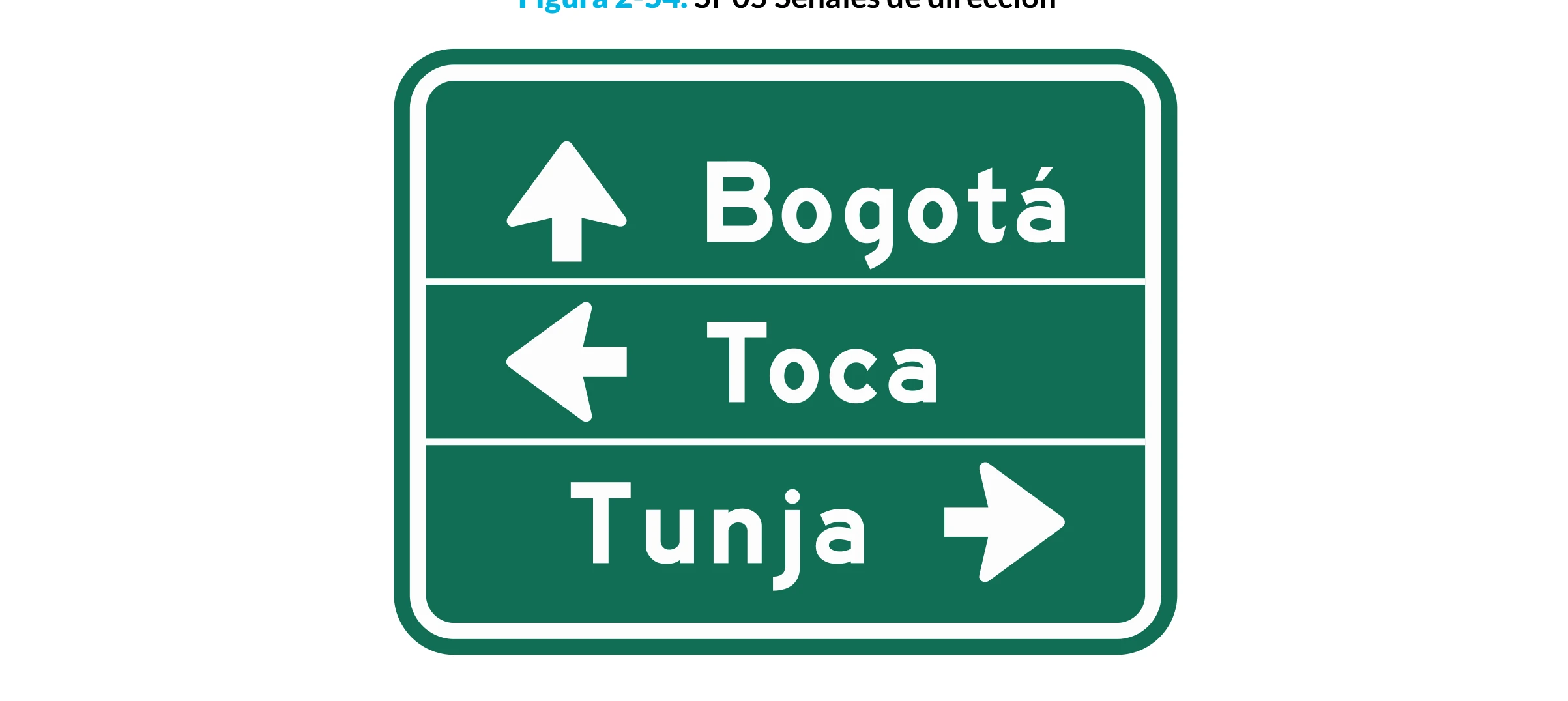 Señal de tránsito: SEÑALES DE DIRECCIÓN