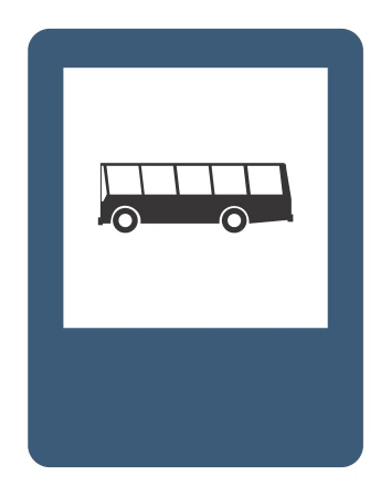 Señal de tránsito: PARADERO DE BUSES