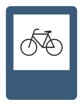 Señal de tránsito: VÍA PARA CICLISTAS