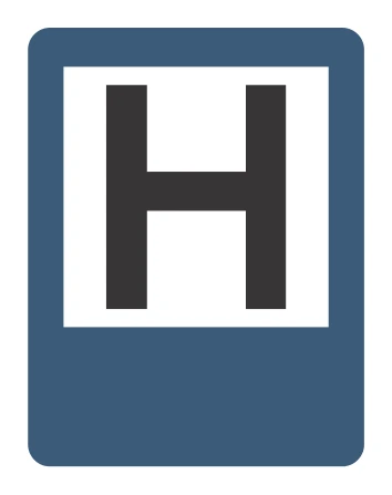 Señal de tránsito: HOSPITAL