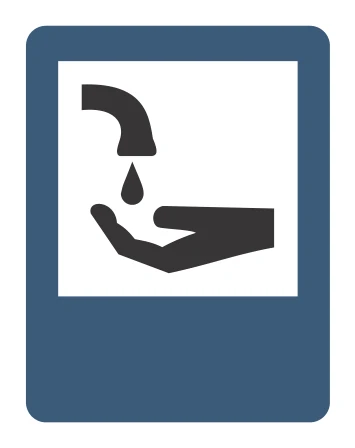 Señal de tránsito: SERVICIOS SANITARIOS