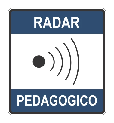 Señal de tránsito: RADAR PEDAGÓGICO