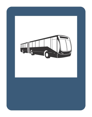 Señal de tránsito: TRANSPORTE MASIVO
