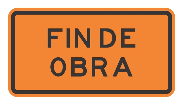 Señal de tránsito: Fin de