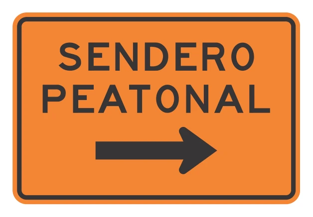 Señal de tránsito: Sendero peatonal