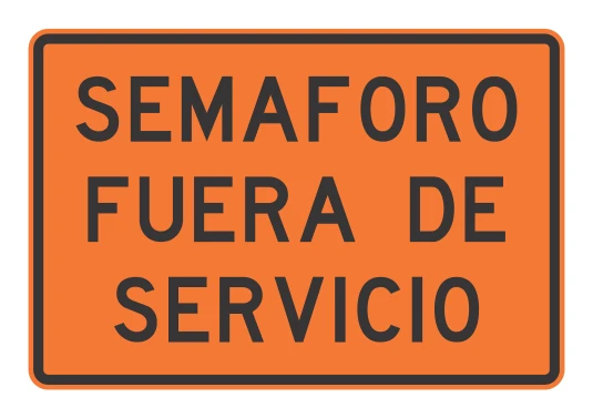 Señal de tránsito: Semáforo apagado