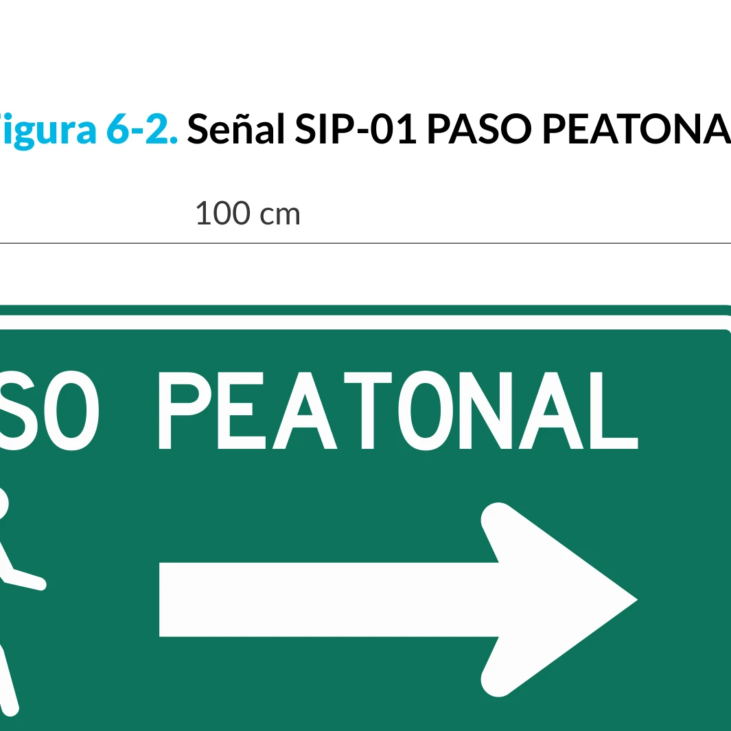Señal de tránsito: PASO PEATONAL