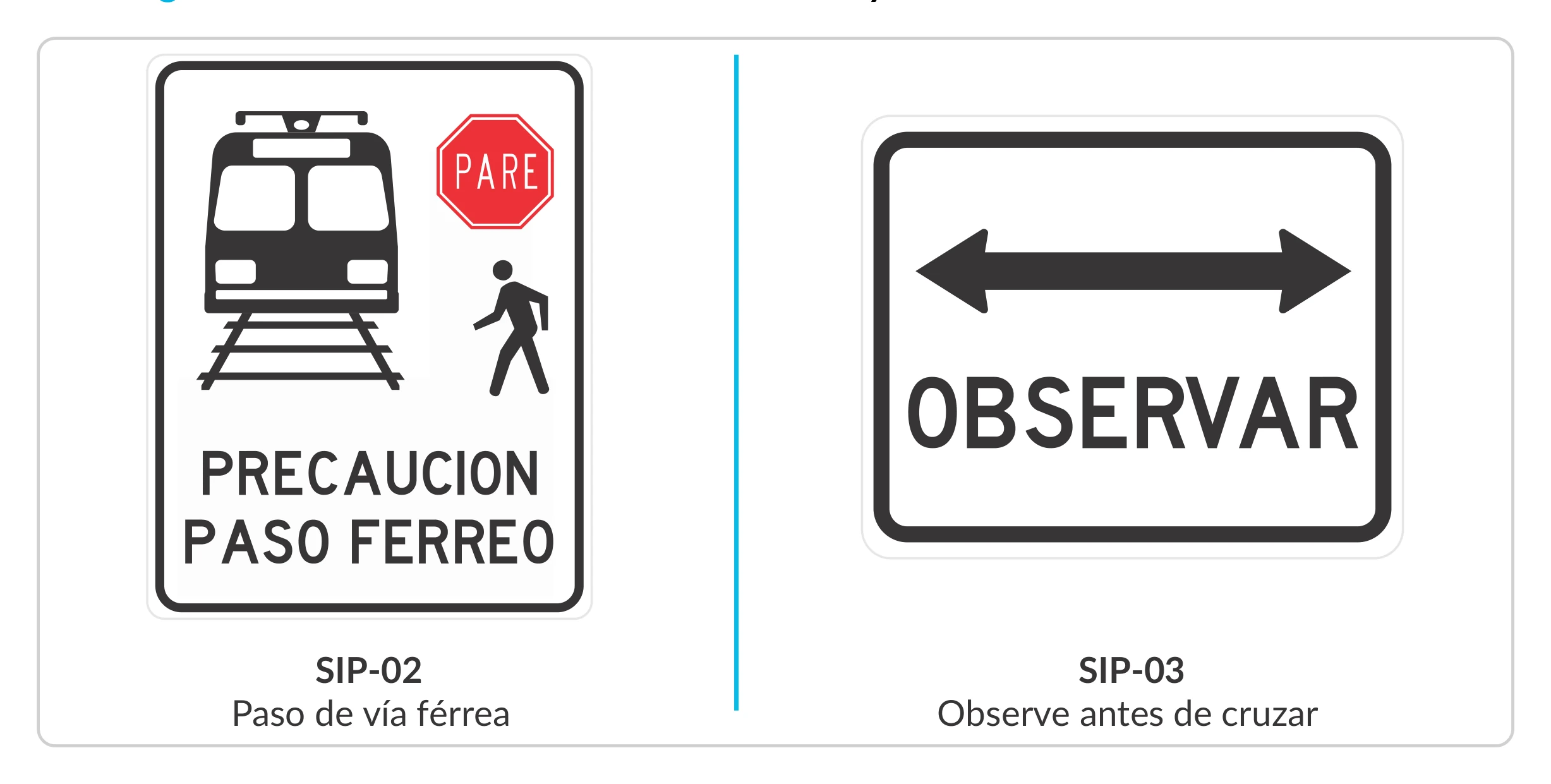 Señal de tránsito: OBSERVAR