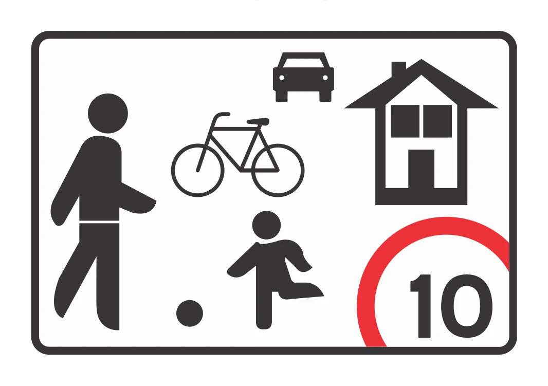 Señal de tránsito: CALLE CÍVICA