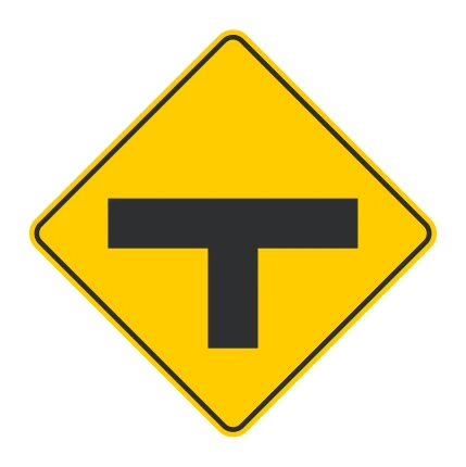 Señal de tránsito: INTERSECCIÓN EN “T”