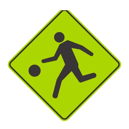 Señal de tránsito: Niños jugando