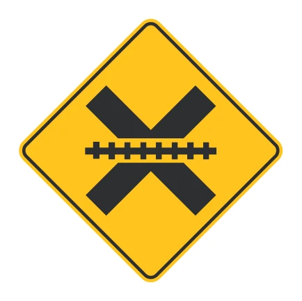 Señal de tránsito: CRUCE