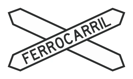 Señal de tránsito: CRUZ DE