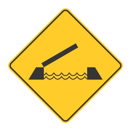 Señal de tránsito: Puente levadizo