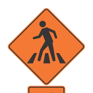Señal de tránsito: Ubicación de cruce peatonal