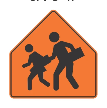 Señal de tránsito: Ubicación de cruce escolar