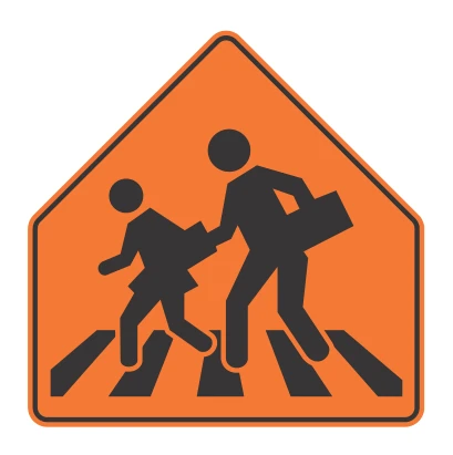 Señal de tránsito: Proximidad de cruce escolar