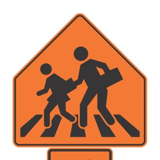 Señal de tránsito: Ubicación de cruce escolar