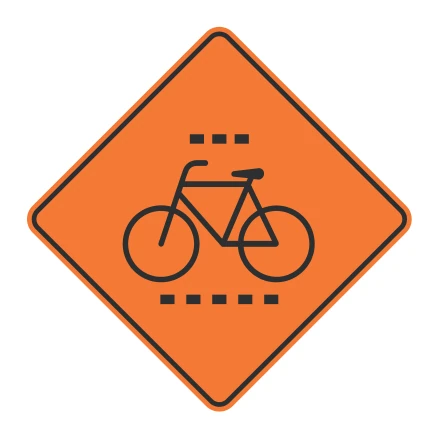 Señal de tránsito: Proximidad cruce de ciclistas