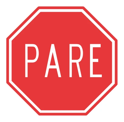 Señal de tránsito: Pare