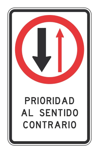 Señal de tránsito: Prioridad al sentido