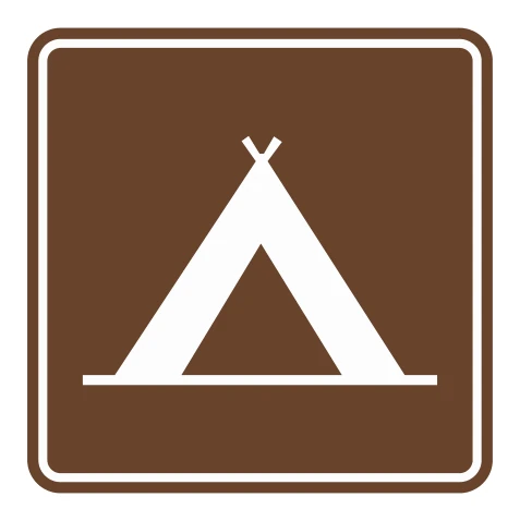 Señal de tránsito: ZONA DE CAMPING