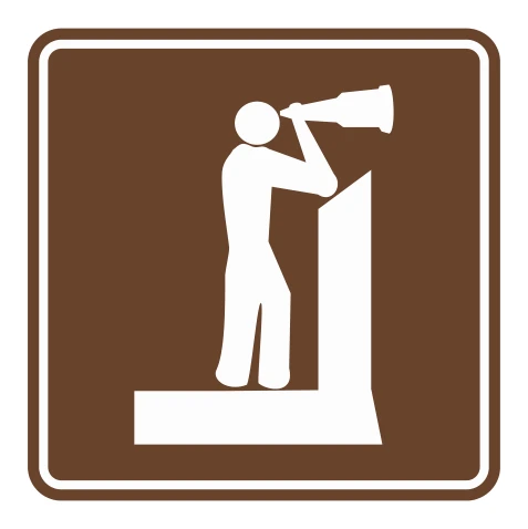 Señal de tránsito: MIRADOR