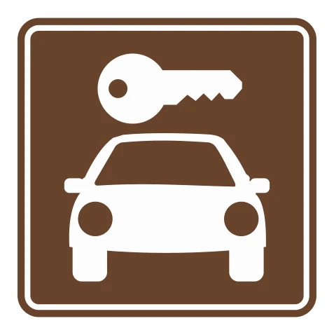 Señal de tránsito: ALQUILER DE AUTOS