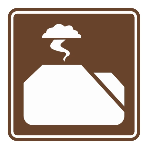Señal de tránsito: VOLCÁN